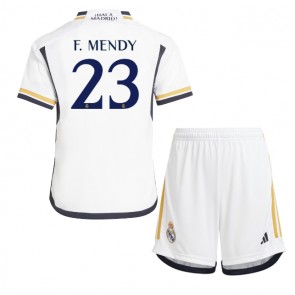 Real Madrid Ferland Mendy #23 Hemmaställ Barn 2023-24 Kortärmad (+ Korta byxor)